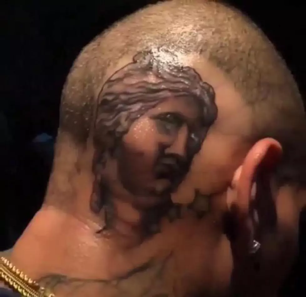 Chris Brown Gets a Crazy Tattoo On His Head