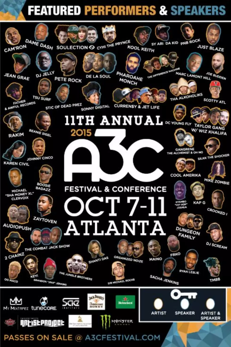 Wiz Khalifa, 2 Chainz Will Perform at the 2015 A3C Fest