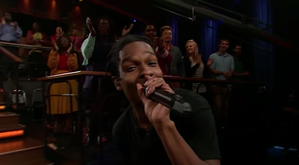 A$AP Rocky Performs Songs On 'The Late Late Show'