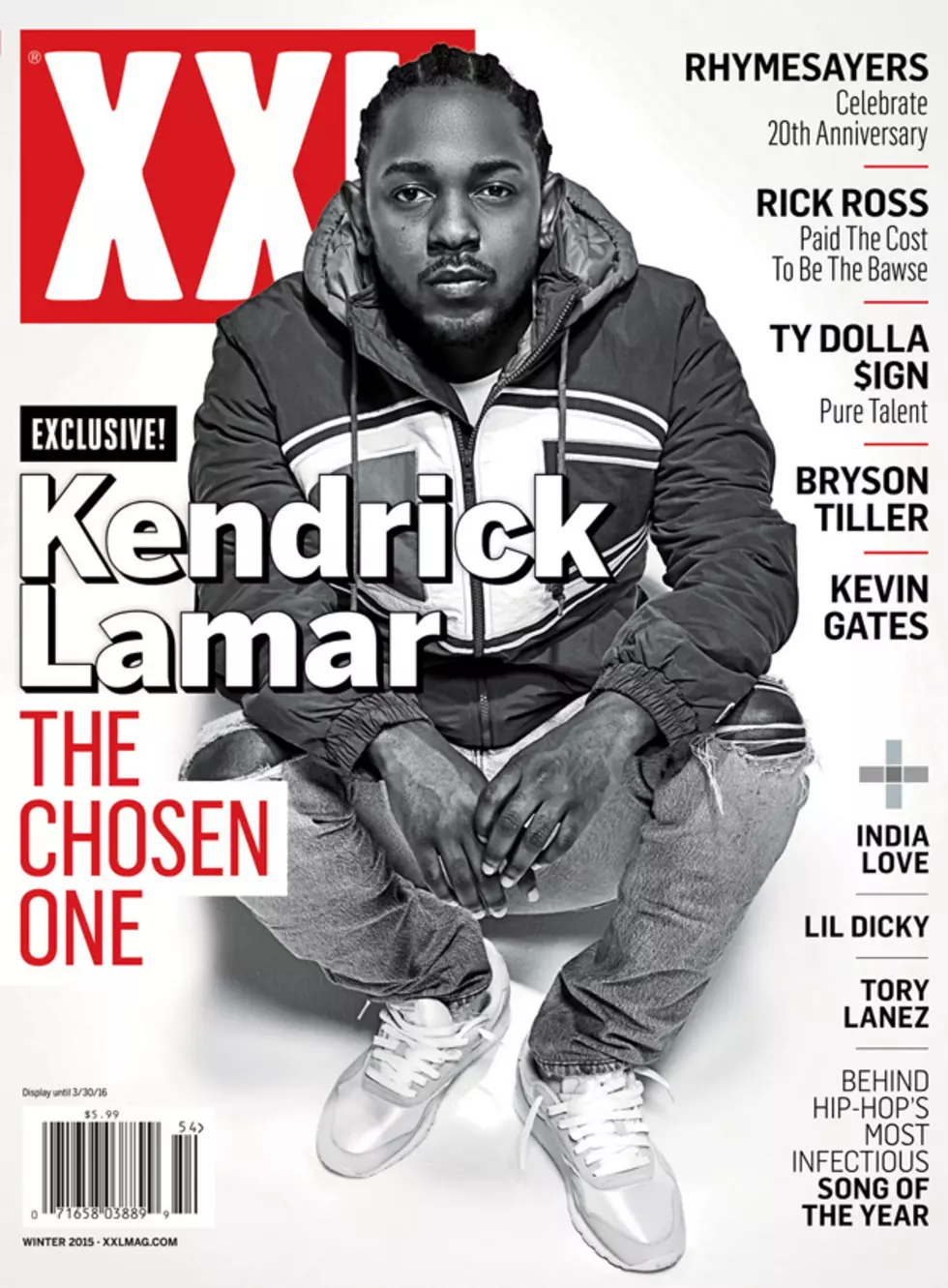 Kendrick Lamar on XXL Magazine’s Winter 2015 Cover