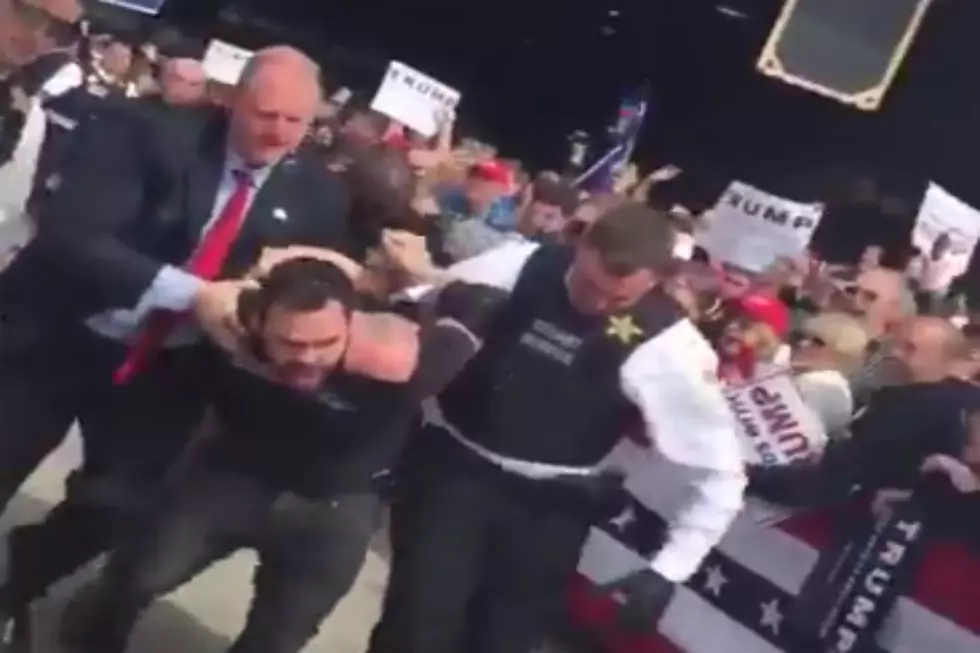 Protester Wearing Dreamville T-Shirt Rushes Stage at Donald Trump Rally in Ohio
