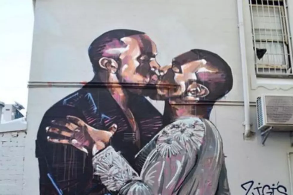 Kanye West Kissing Himself Mural Sells for $100,000