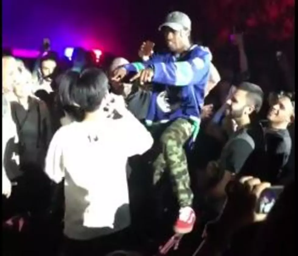 Travis Scott Lets Fan Turn Up After Getting Told by Security to Calm Down