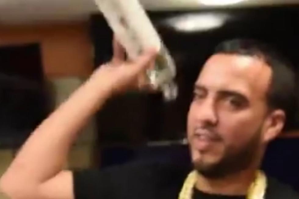 French Montana Throws 50 Cent's Effen Vodka in the Trash