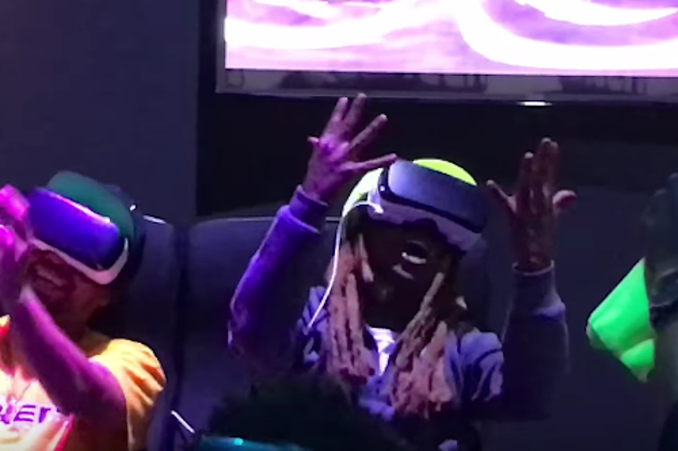 Lil Wayne Freaks Out Over Virtual Reality Roller Coaster at E3 2016