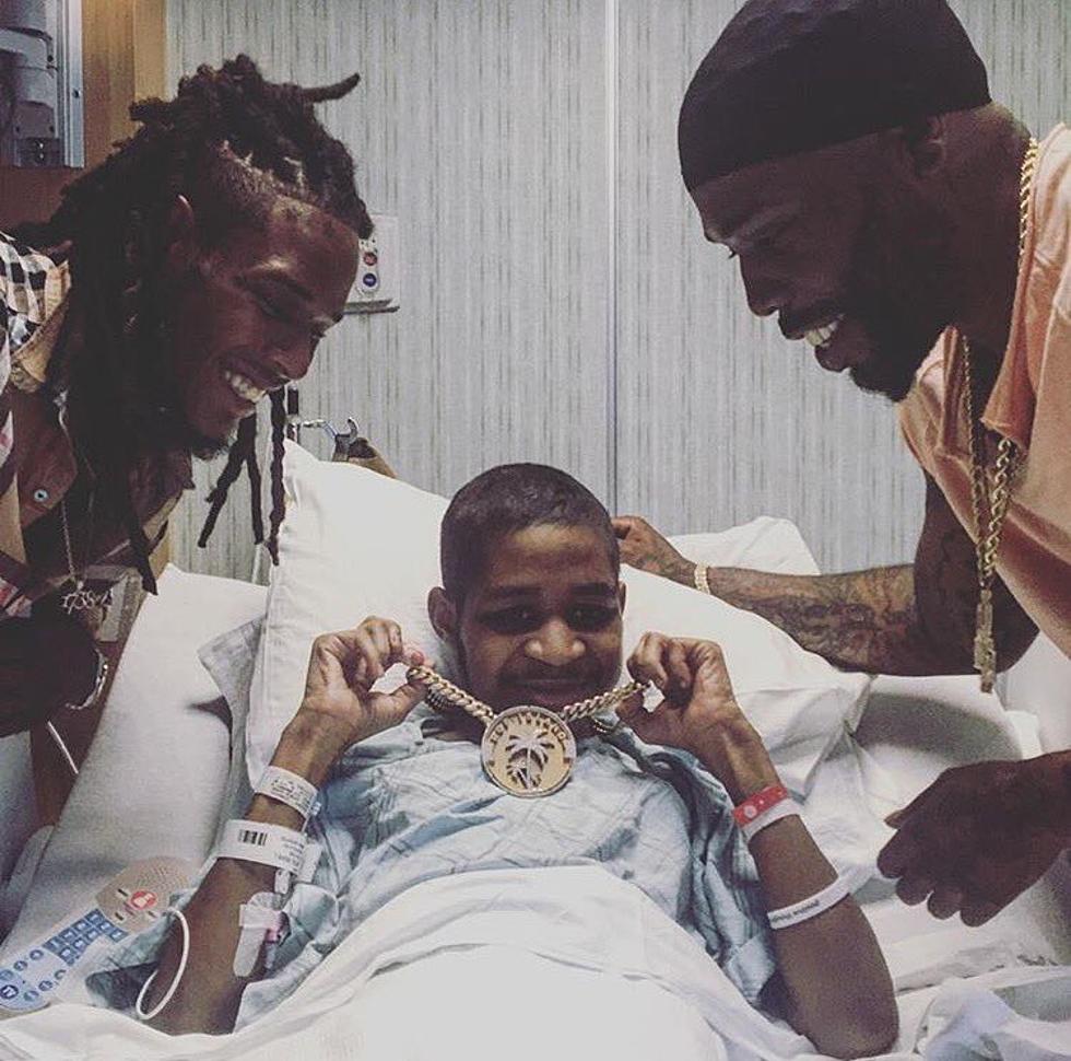 Fetty Wap Visits Cancer Patient in Hospital