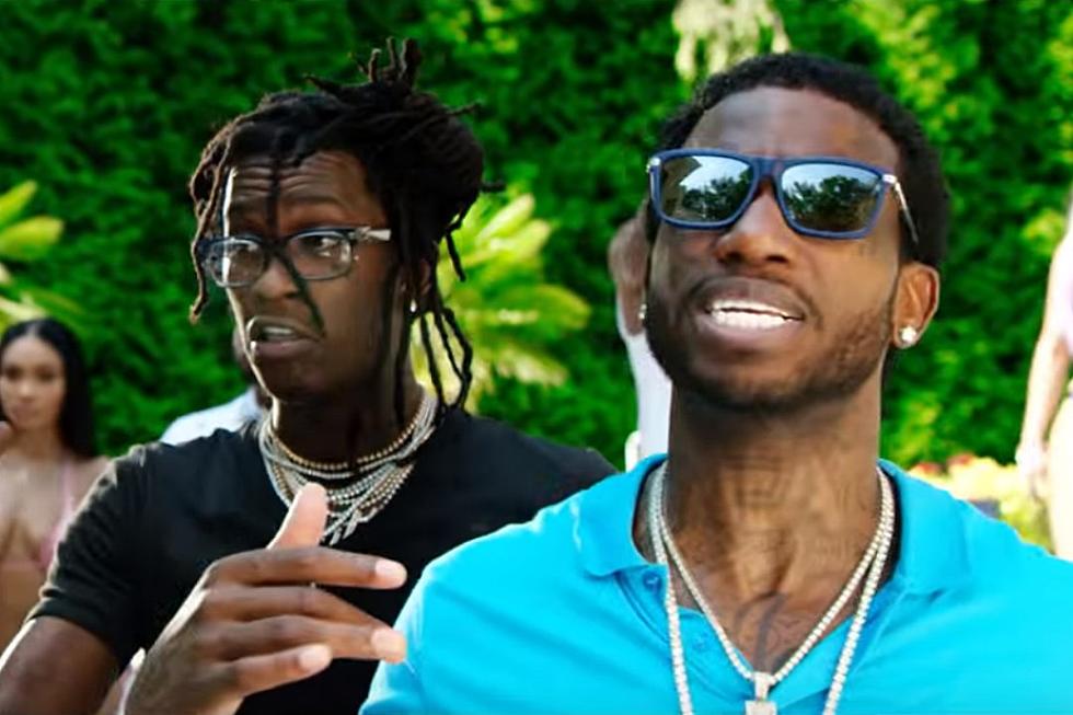 Gucci Mane and Young Thug Party Poolside in "Guwop Home" Video