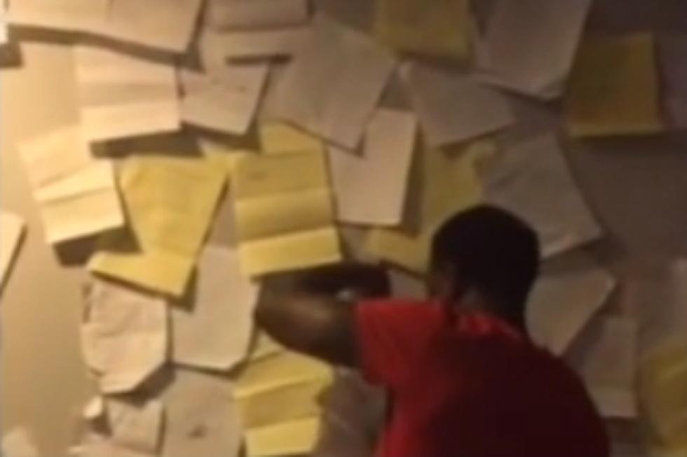 Gucci Mane Shows Off Wall Full of Handwritten Raps He Penned in Jail