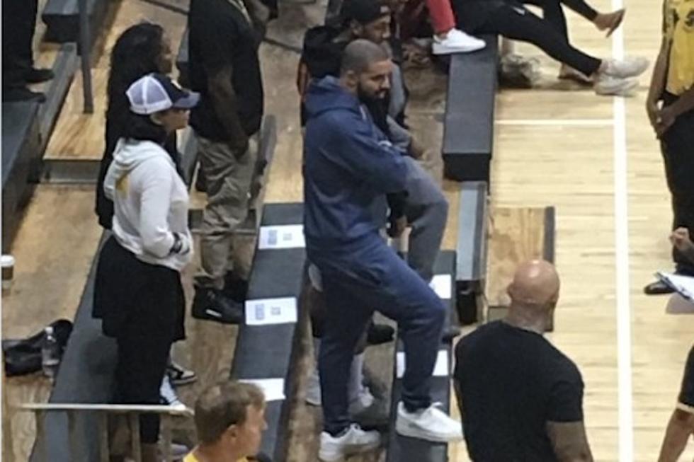 Drake Shows Up at Goddaughter's College Volleyball Game in California