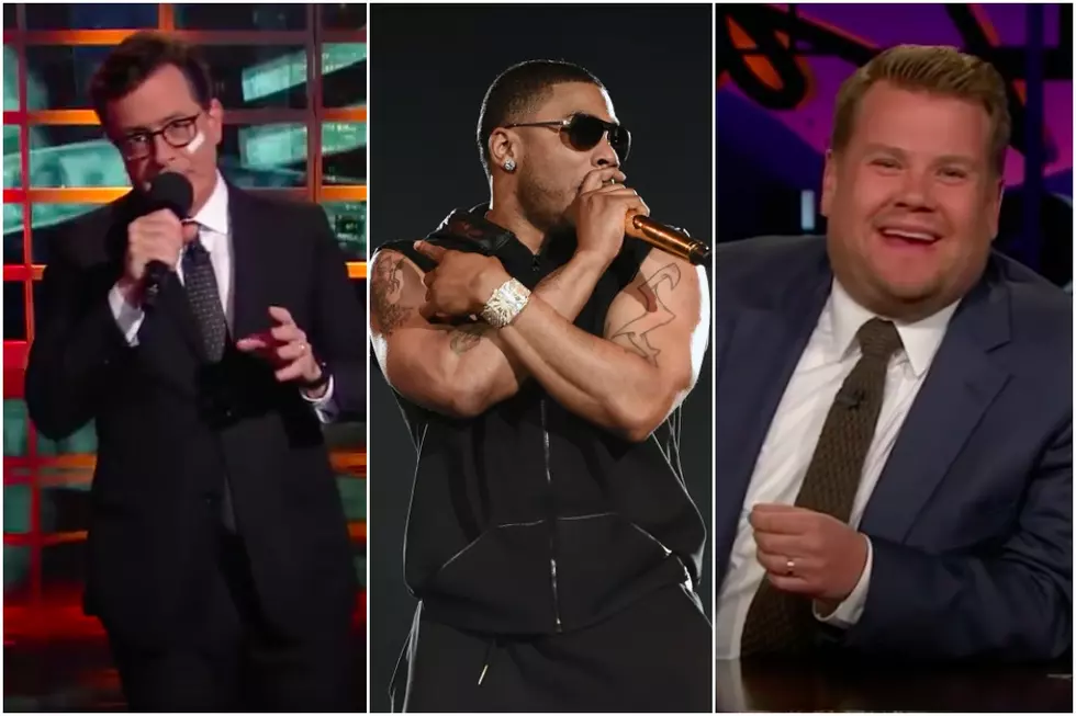 Stephen Colbert and James Corden Try to Save Nelly From Debt