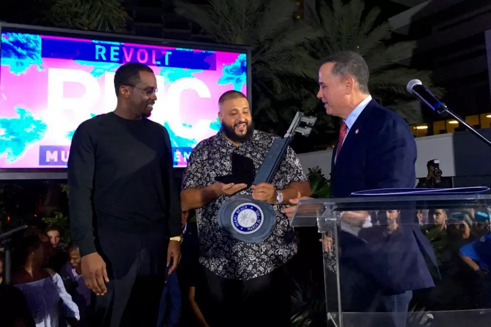 DJ Khaled Is Presented With the Key to Miami