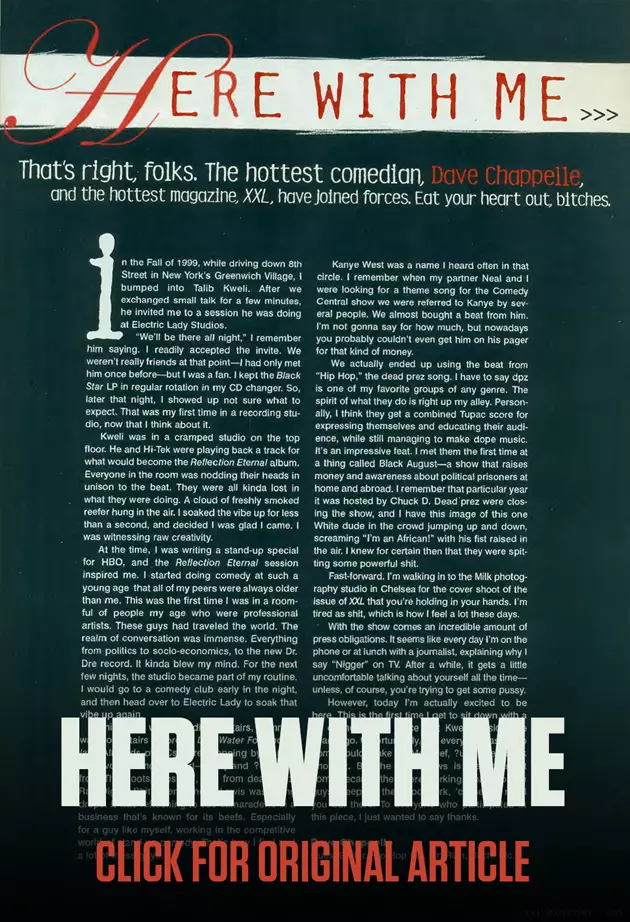 Dave Chappelle&#8217;s Hilarious, But Thought-Provoking Conversation With Kanye West, Common and More (XXL October 2004 Issue)