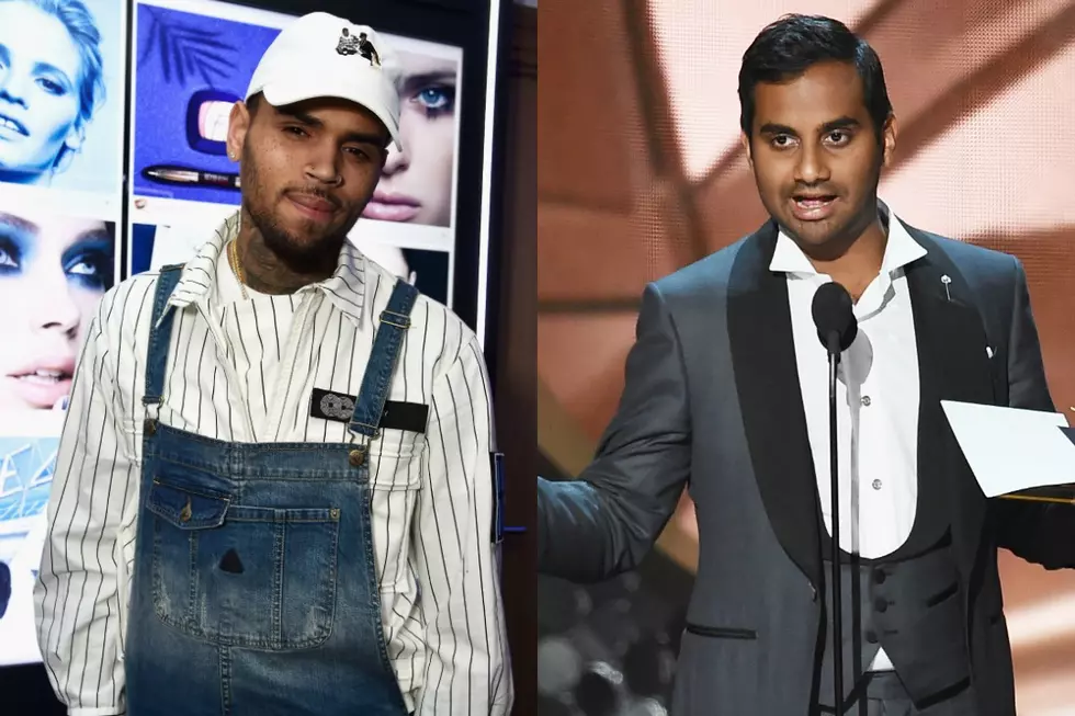 Chris Brown Fires Back at Comedian Aziz Ansari for Comparing Him to Donald Trump in ‘SNL’ Monologue