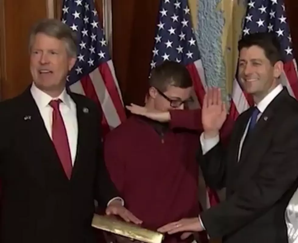 Watch House Speaker Paul Ryan Stop Teen From Dabbing During Father’s Swearing-In Ceremony