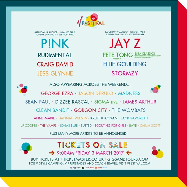 Jay Z to Headline 2017 V Festival