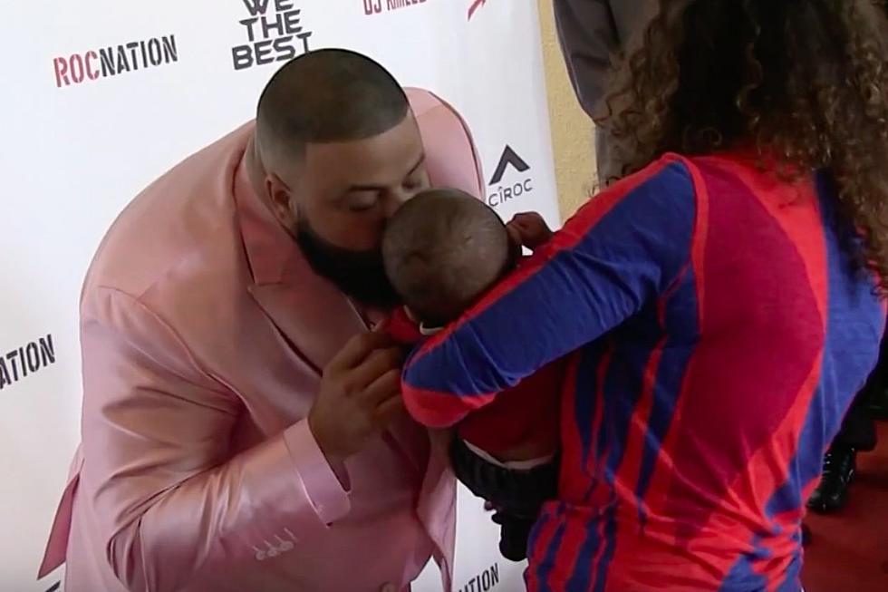 DJ Khaled’s Son Pukes on His Dad While on the Red Carpet