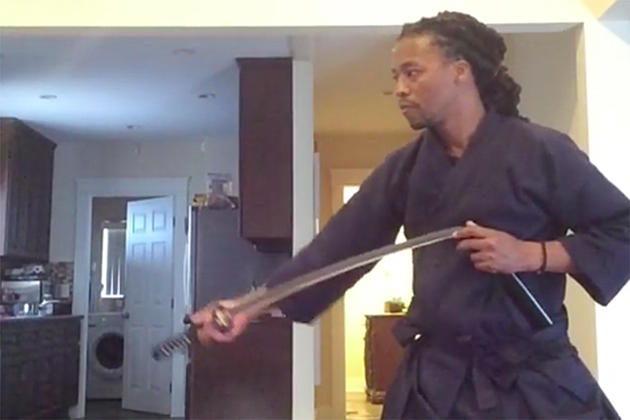 Lupe Fiasco Shows Off His Samurai Sword Skills