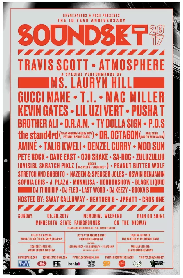 Travis Scott, Atmosphere, Kevin Gates and More to Perform at 2017 Soundset Festival