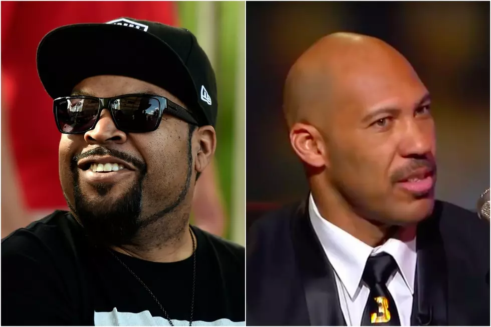 Ice Cube Challenges LaVar Ball to Make Four-Point Shot