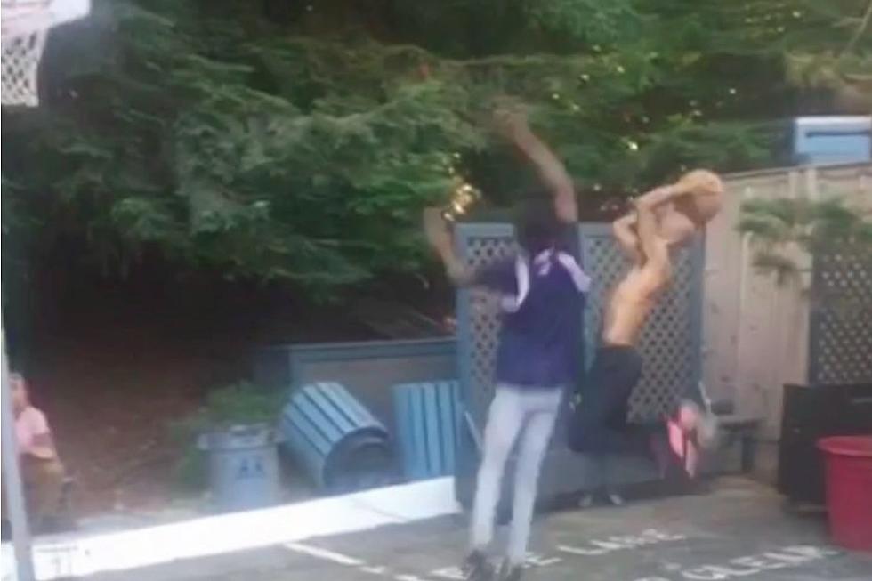 Tory Lanez Gets His Shot Blocked So Hard He Falls Into a Fence