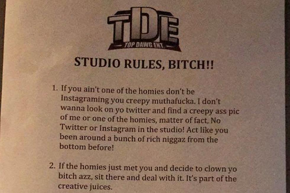 TDE's Studio Rules Are Pure Gold