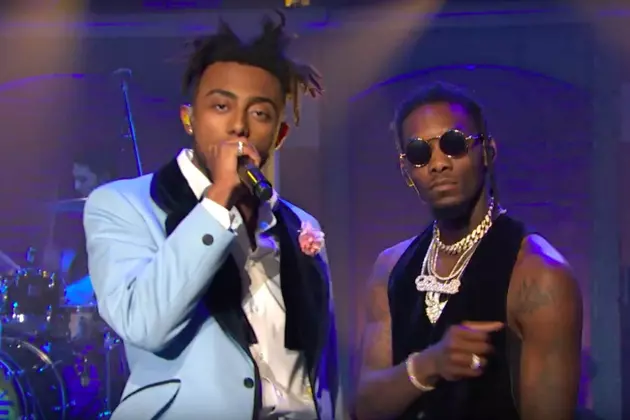 Watch Amine and Offset Perform “Wedding Crashers” on ‘Late Night With Seth Meyers’