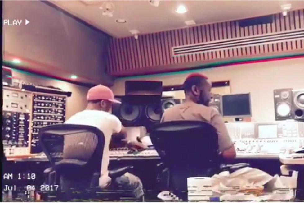 9th Wonder and Problem Preview New Music in the Studio