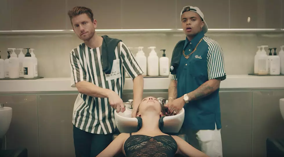 Bobby Brackins and Marc E. Bassy Fall in Love With a Poodle in “OB” Video