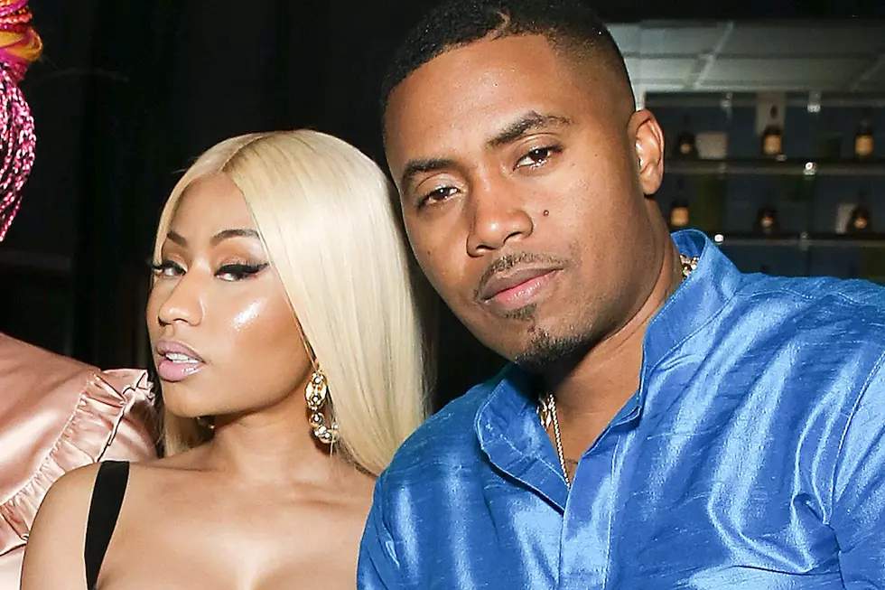 Nas and Nicki Minaj Ride Out in His 1988 Mercedes-Benz