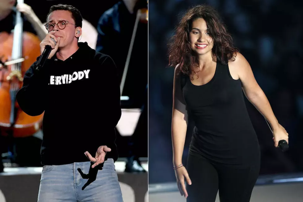 Logic Performs '1-800-273-8255' With Alessia Cara on 'The Ellen Show'