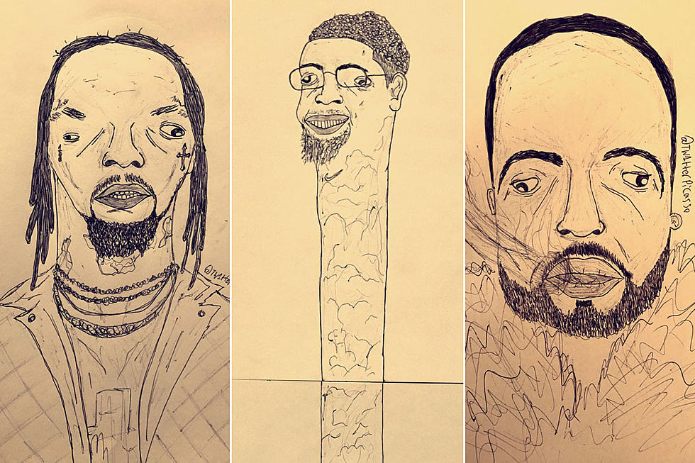 Australian Artist's Hilarious Drawings of Rappers Are Going Viral