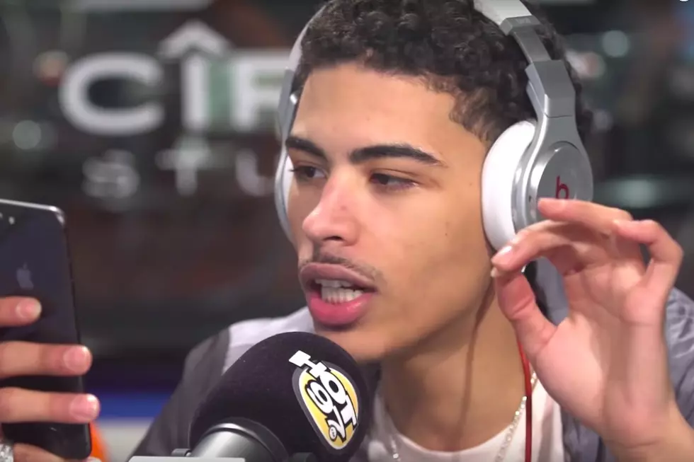 Jay Critch Raps About His Come Up in Funkmaster Flex Freestyle