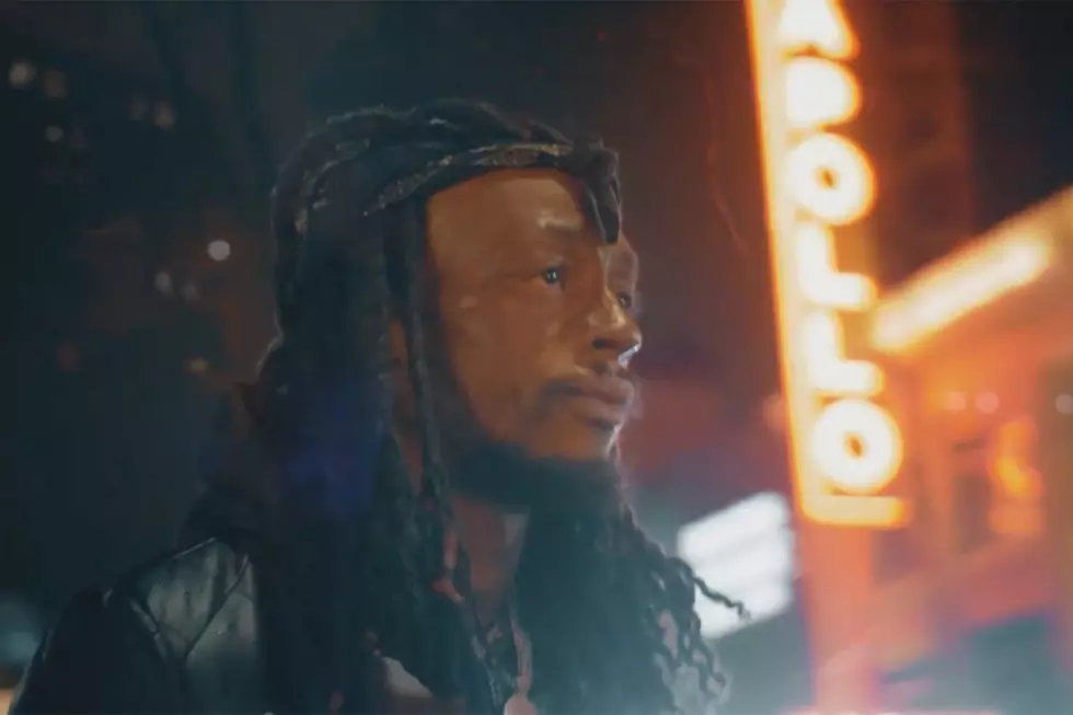 Koran Streets Spits Under the Glow of the Apollo Theater in “Running From the Police” Video