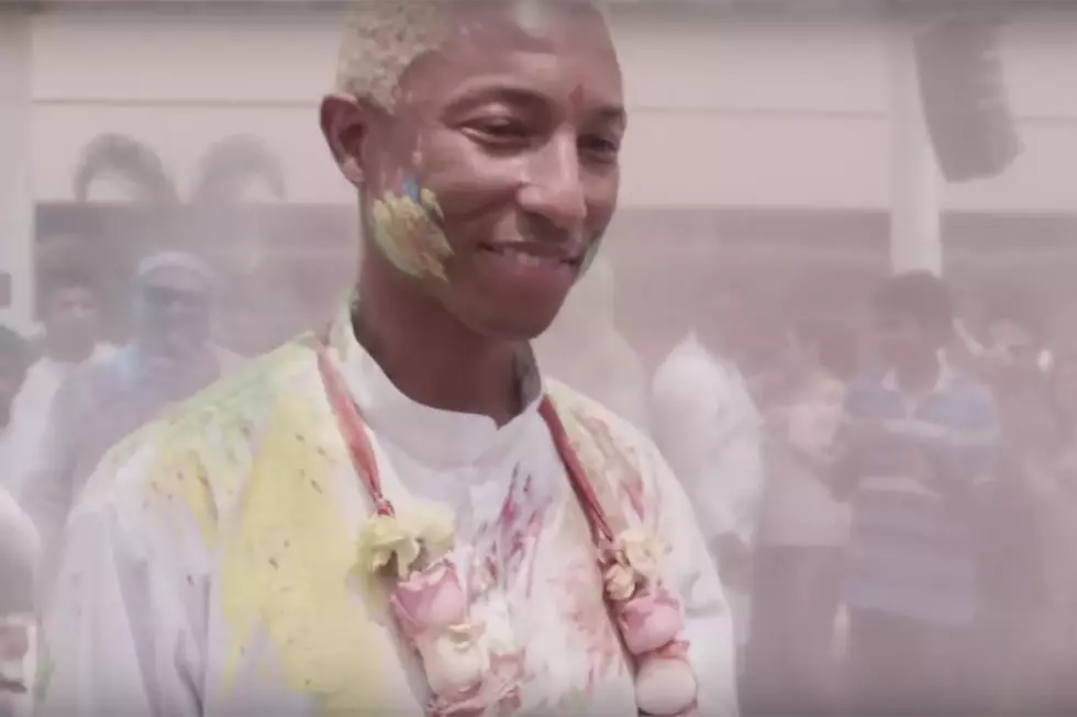 Pharrell Experiences His First Holi Festival in India