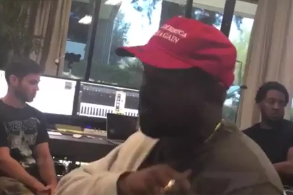 Kanye West Spits New Freestyle While Wearing &#8220;Make America Great Again&#8221; Hat