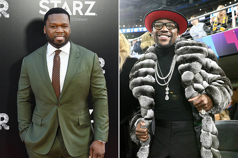 50 Cent Claps Back at Floyd Mayweather, Jokes Boxer Won’t Be Able to Read Response
