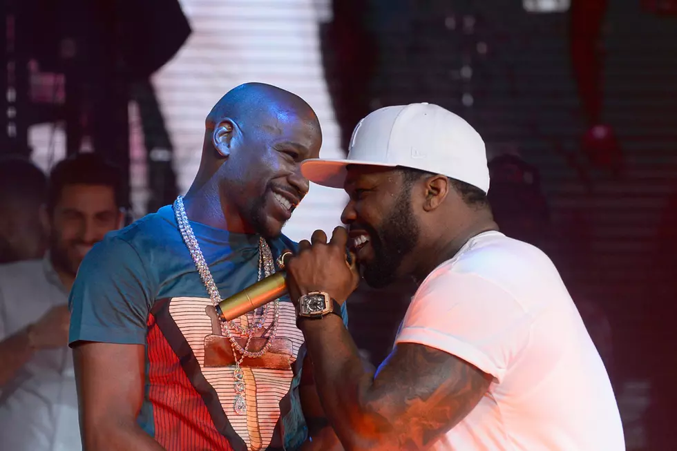50 Cent Clowns Floyd Mayweather's Beard