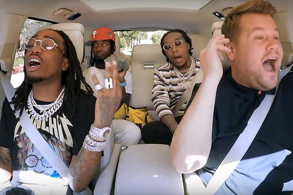 Migos Perform “Walk It Talk It” and “Bad and Boujee” With James Corden on ‘Carpool Karaoke’