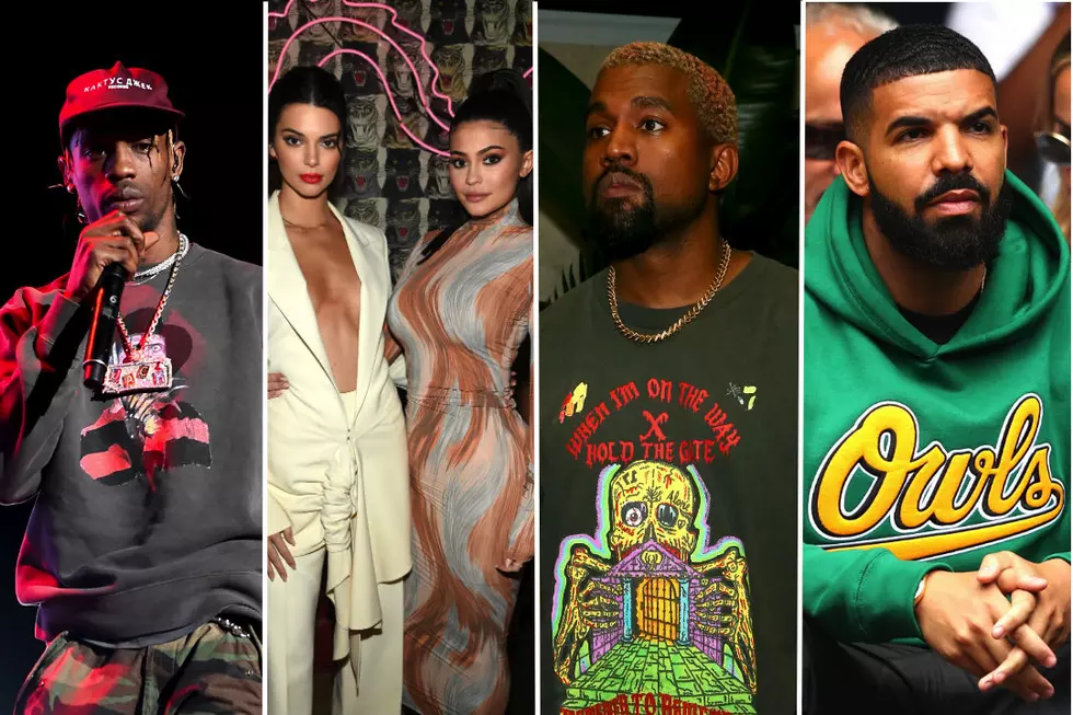 Travis Scott, Kendall and Kylie Jenner Spotted at Drake’s New Year’s Party After Kanye West Tweets