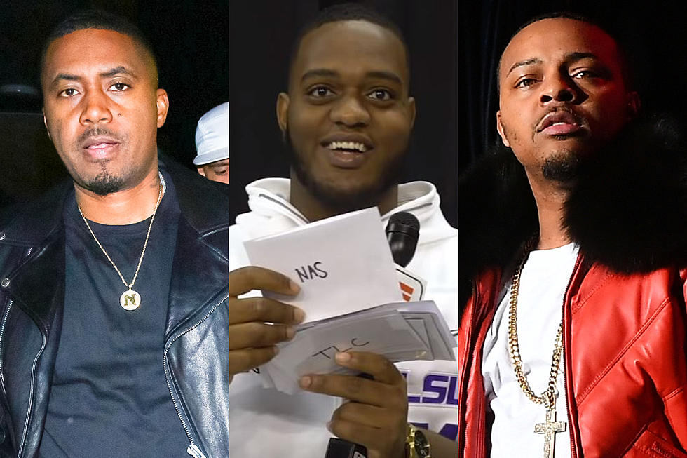 LSU Football Player Thinks Nas Is Bow Wow: Watch