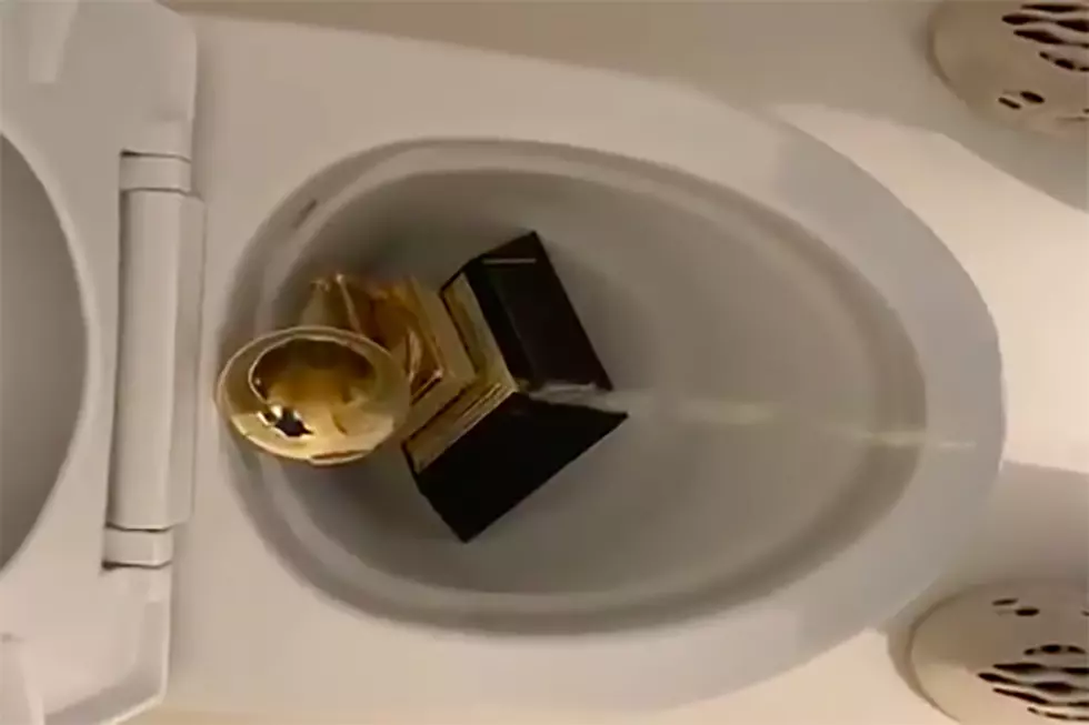 Kanye West Posts Video of Himself Peeing on Grammy Award: Watch
