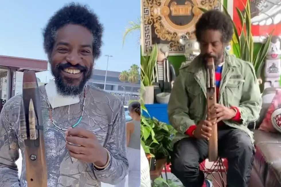 Best Moments of Andre 3000 Playing a Flute in a City Near You