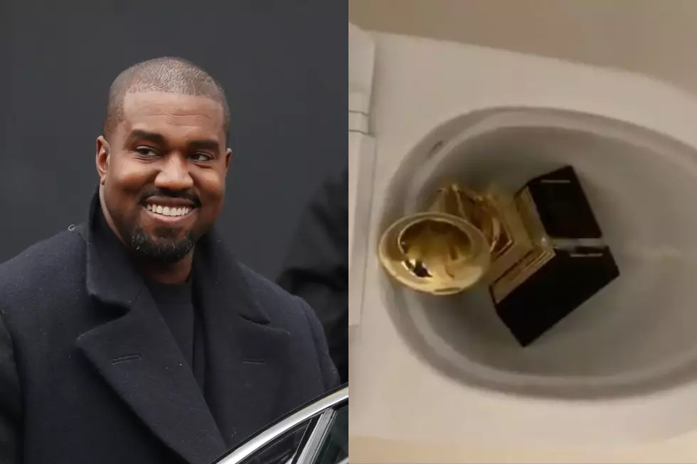Kanye West Wins 2021 Grammy After Posting Video Peeing on Award 