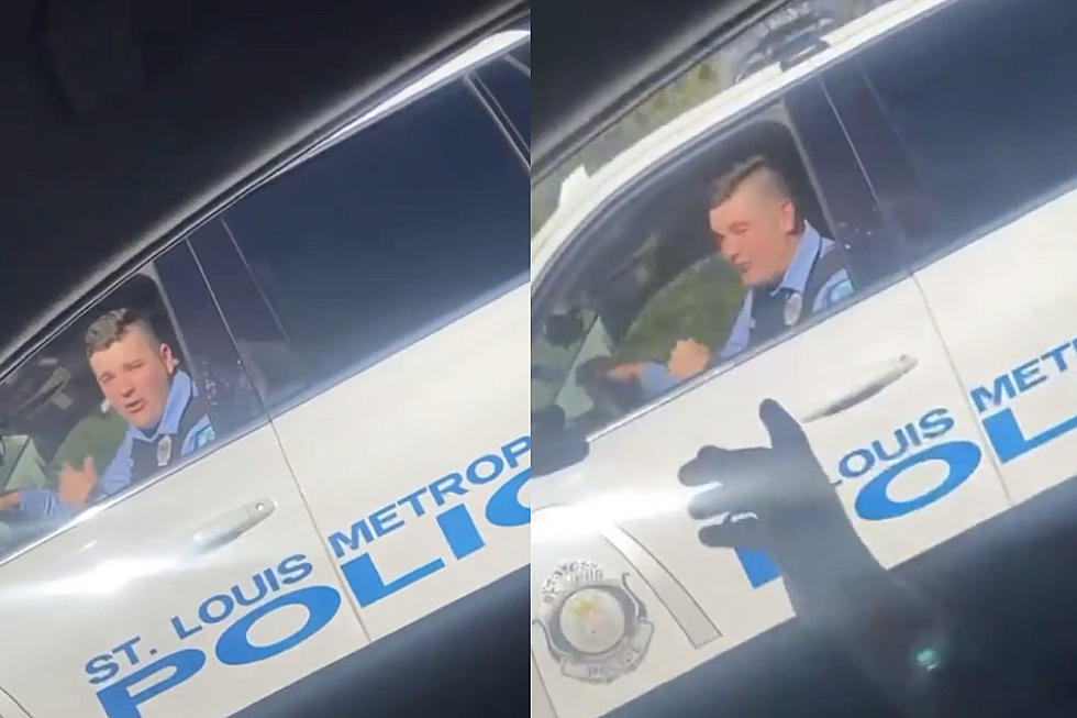Police Officer Raps Kodak Black Song While Driving - Watch