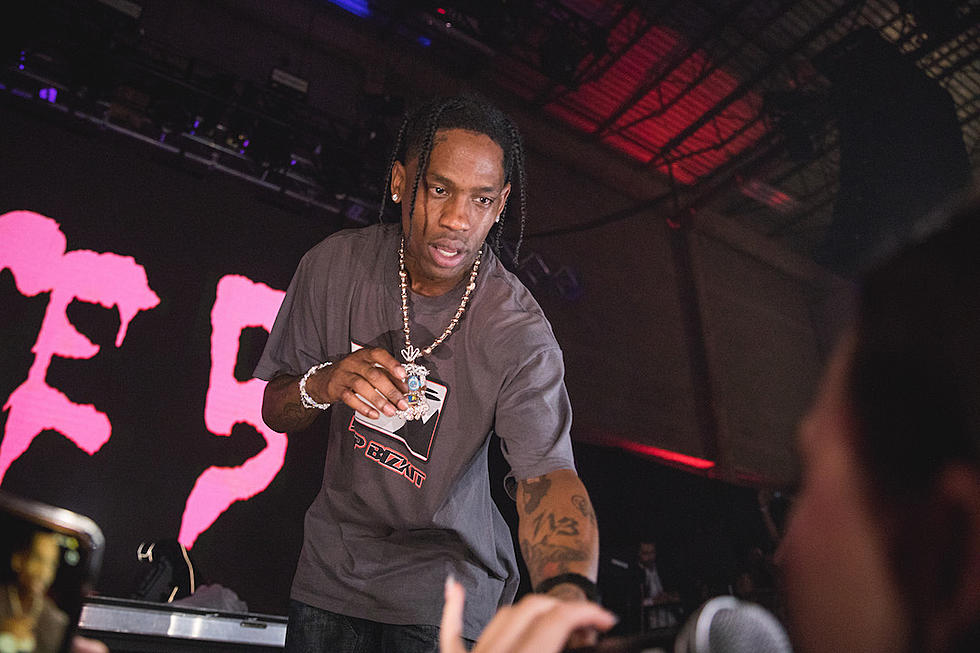 Travis Scott Makes Rare Public Appearance at NFL Playoff Game