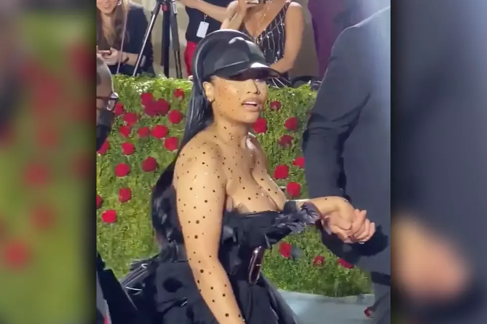 Nicki Minaj Jokes With Man Who Allegedly Leaked Her 2022 Met Gala Appearance on the Red Carpet