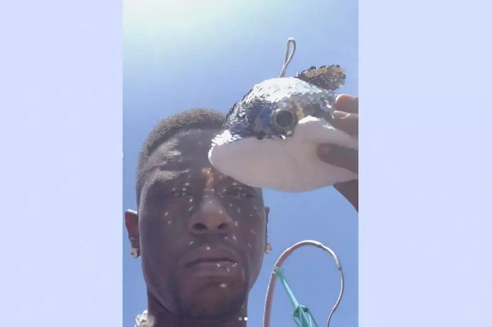 Boosie BadAzz Not Happy With Small Toy Prize He Won From Amusement Park Game