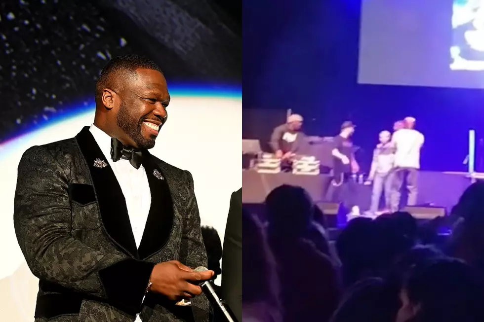 50 Cent Song Plays at Ja Concert