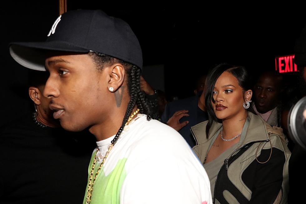ASAP Rocky Checks People for Fighting Club While Rihanna Is There