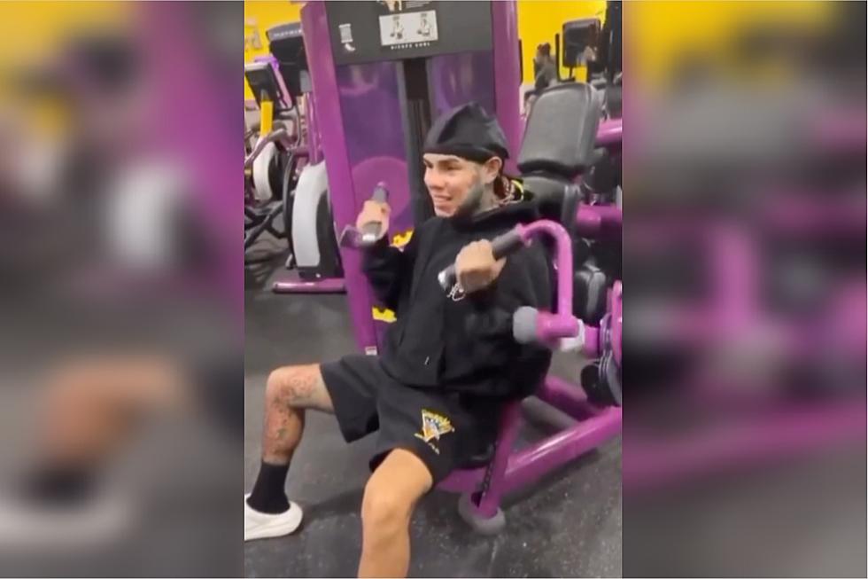 6ix9ine Nonchalantly Works Out at New Gym After Getting Beat Up